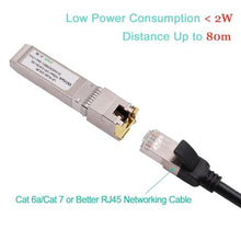 Load image into Gallery viewer, Wiitek 80 Meters, 10G SFP+ to RJ45 Modules, 2.5G/5G/10GBase-T Ethernet Copper RJ45 to SFP+ Transceiver Compatible for Ubiquiti UF-RJ45-10G, Plugin 10Gb SFP+ Port Switch/Router, ForUbiquiti_4482