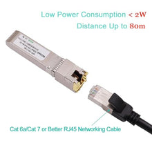 Load image into Gallery viewer, Wiitek 80 Meters, 10Gbps SFP+ to RJ45 Modules, 2.5G/5G/10GBase-T Ethernet RJ45 to SFP+ Transceiver, Compatible for Cisco SFP-10G-T-X, Ubiquiti, Netgear, Mikrotik, Unifi and More, ForCisco_4956
