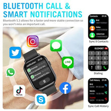 Load image into Gallery viewer, Williben Smart Watches for Men Women, 2.01" HD Screen Fitness Tracker Watch with Blood Pressure/Heart Rate/Sleep Monitor, Smart Watch for Android iOS Phones, IP67 Waterproof Sport Watch (Black)_1769