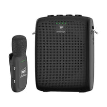 Load image into Gallery viewer, WinBridge Wireless Voice Amplifier for Teachers - Lapel Mic System Saves Your Voice | 15W Portable PA System with Bluetooth, 12H+ Battery, Auto-Pairing | No Headset, Ultra-Light 18.3g Clip Mic WB005N_1