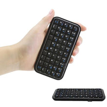 Load image into Gallery viewer, Wireless Bluetooth Keyboard Ultra Slim Silent Mini Wireless Keyboard Rechargeable Portable Pocket Keyboard Travel Size Handheld 49 Keys Cordless Keyboard for iPhone iPad Android Laptop Windows, Mac, Black_1