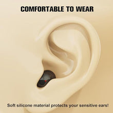 Load image into Gallery viewer, Wireless Bluetooth Small Invisible Mini Earbuds in Ear ENC Noise Cancelling Soft Headphones Micro Ear Buds for Smaller Ears Hidden Tiny Earphones with Mic for iPhone Android Work Sleep Sports_2493