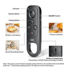 Load image into Gallery viewer, Wireless Camera Bluetooth Remote Control Commander Shutter Release Replaces Fujifilm TG-BT1 Tripod Grip for Fuji Fujifilm X-E5 X-M5 XM5 X100VI X-S20 X-T5 XT5 X-T4 X-T3 X-H2S X-H2 X-T30 II X-T30 X-S10_2131