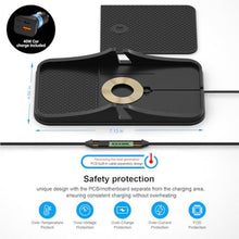 Load image into Gallery viewer, Wireless Car Charger Pad, REESTECQI Large Wireless Charging Pad for Car Non Slip Car Phone Holder Wireless Charger Compatible with iPhone 17 16 Pro Max 15 14 13 12, Samsung, Google (1 Meter Cable), Black_2529