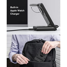 Load image into Gallery viewer, Wireless Charging Station,3 in 1 Charging Stand for Apple Multiple Devices, Black_1005