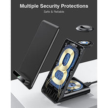 Load image into Gallery viewer, Wireless Charging Station,3 in 1 Charging Stand for Apple Multiple Devices, Black_1006