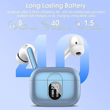 Load image into Gallery viewer, Wireless Earbuds 2024 Bluetooth 5.3 Headphones HiFi Stereo, 40H Playtime in-Ear Earbud, Bluetooth Earbuds with LED Power Display, IP7 Waterproof Wireless Earphones Sport Headset for Android iOS, Skyblue_7520
