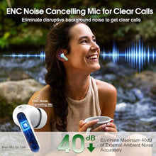 Load image into Gallery viewer, Wireless Earbuds, 2025 Bluetooth Headphones 5.3 HiFi Stereo Earphones, 40H Playtime in-Ear Earbud, Bluetooth Earbud with LED Power Display, IP7 Waterproof Earphones Sport Headset for Android iOS, Green_4470
