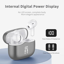 Load image into Gallery viewer, Wireless Earbuds, Bluetooth 5.3 Headphones in Ear with HiFi Stereo Deep Bass, 4 ENC Noise Cancelling Mic Wireless Earphones 40H, in-Ear Earbud Bluetooth Dual LED Display IP7 Waterproof, Dark Grey, DarkGrey_1198