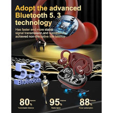 Load image into Gallery viewer, Wireless Earbuds Bluetooth 5.4 Headphones Sport, 2025 Wireless Earphones, Red_780