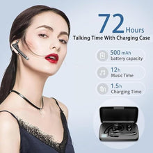 Load image into Gallery viewer, Wireless Headset with Mic for Work | Single-Eart Lightweight Earhook Design, IP55 Waterproof, 8H Battery for Driving, Music & Business Calls, Black_1842