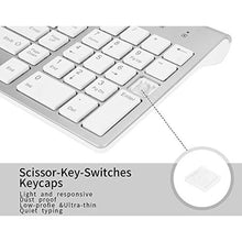Load image into Gallery viewer, Wireless Keyboard and Mouse Combo with USB C & USB A Receiver-Full Size Type c Keyboard and Mouse (Silver)_446