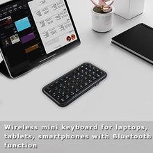 Load image into Gallery viewer, Wireless Keyboard Super Mini Rechargeable Cordless Bluetooth Keybaord,Silent Compact Small Pocket Travel Keypad Portable Slim Wireless Keyboard for Computer iPad Laptop PC Notebook Tablets Smartphones, Black_6726