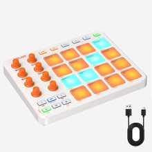 Load image into Gallery viewer, Wireless MIDI Controller Pads, Bluetooth Portable USB with 16 Drum 8 Assignable Knobs & 6 Customizable Buttons, Wireless MIDI Beat Maker_1