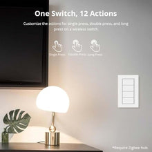 Load image into Gallery viewer, Wireless Zigbee Smart Button, 4-Way Remote Switch and Scene Controller, White_60