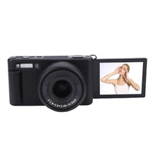 Load image into Gallery viewer, Wisoqu 72MP, Compact Travel Camera, 5K Digital Camera with 180 Flip Screen, 4X Digital Zoom, Anti Shake, Real Time Filters, Remote Control via WiFi APP (Black)_1