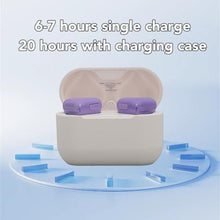 Load image into Gallery viewer, Wisoqu Heart Shaped Cordless Earbuds, Bluetooth 5.3 Headphones, HiFi Stereo Sound Ear Buds, Earphones with Charging Case, for Girls Women (Violet), Purple_75