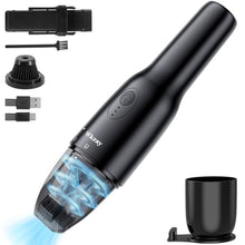 Load image into Gallery viewer, Wkzay Cordless Handheld Vacuum Cleaner - 16000 Pa Suction and Brushless Motor for Rechargeable Lightweight and Portable Cleaning in Home, Black_1