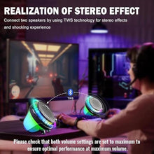 Load image into Gallery viewer, WNWT Floating Speaker for Pool, IPX7 Waterproof Floating Hot Tub Speaker with Colorful Lights, 12W Stereo Loud Sound, TWS, Portable, Wireless Party Gifts for Shower, Spa, Beach_599