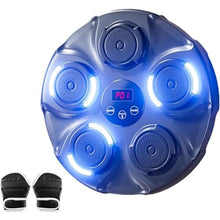 Load image into Gallery viewer, Wooa Music Boxing Machine, Smart Bluetooth Boxing Machine Wall Mounted, Boxing Training Punching Equipment, Home Workout Musical Boxing Machine with Gloves (Blue)_1