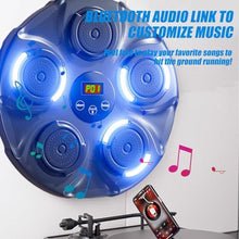 Load image into Gallery viewer, Wooa Music Boxing Machine, Smart Bluetooth Boxing Machine Wall Mounted, Boxing Training Punching Equipment, Home Workout Musical Boxing Machine with Gloves (Blue)_3061