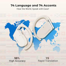 Load image into Gallery viewer, Wooask Translation Earbuds M9 Language Translator Device Open Ear Translator Headphones 98% High Accruacy Instant Translation in 1 Sec Support 144 Languages and Accents (with Offline Package)_9563