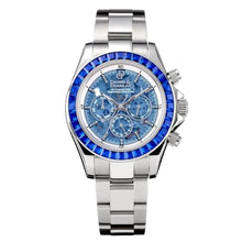 Load image into Gallery viewer, Wrist Watch Mechanical Automatic Self Winding DD8812 Analog Automatic Daniel&Douglas Skeleton Blue Silver Men's, BlueSilver_1