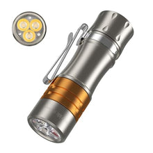 Load image into Gallery viewer, Wurkkos TS10 V2 6000K Pocket EDC Flashlight Titanium Alloy-Mini 90CRI LED Flashlight with Rechargeable Battery,1-1400 Lumen Brightness,3Pcs Color Aux LED,Anduril 2.0 UI, Greyk_1