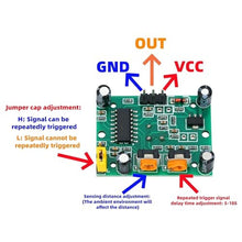 Load image into Gallery viewer, WWZMDiB 5 Pcs PIR Sensor Compatible with HC-SR501 PIR Motion Module for Arduino Raspberry Pi STM32 (Comes with 2 Dedicated Cases), rawmetal_1113