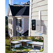 Load image into Gallery viewer, Xega 4G Cellular Security Camera, 2K No WiFi with IP66 & Built-in SIM Card, White_223