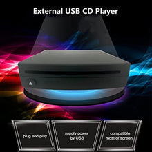 Load image into Gallery viewer, Xglysmyc External USB Car Universal CD Player,Vehicle CD Player for Car via USB Radio Connection Portable CD Player for Car Android Navigation with USB Port-Plug and Play, BLACK_3984