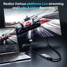 Load image into Gallery viewer, XIIXMASK USB 3.0 Video Capture Card with 100W PD - HDMI to USB/USB-C Capture Card 1440P 30fps & 1080P 60fps Video Capture Device for Streaming, Game Recording, Compatible for Quest 3, Switch, PS4/PS5, silver_1403