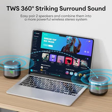 Load image into Gallery viewer, XINGLINSHOE Portable Bluetooth Speaker with 5W Wireless Speaker 15H Playtime for Home, Party, Outdoor(Gray)_3492