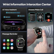 Load image into Gallery viewer, XINGLINSHOE Smart Watch 2.01'' HD Display Smart Watches for Men Answer/Make Calls Android Smart Watch with Heart Rate/Spo2/Sleep IP68 100+ Sport Modes Compatible for Android & iOS(Gray)_2940