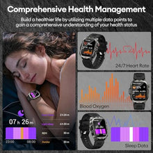 Load image into Gallery viewer, XINGLINSHOE Smart Watch 2.01'' HD Display Smart Watches for Men Answer/Make Calls Android Smart Watch with Heart Rate/Spo2/Sleep IP68 100+ Sport Modes Compatible for Android & iOS(Gray)_101