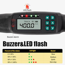 Load image into Gallery viewer, XLIT 1/2 Digital Torque Wrench Set 8.9-295 ft-lb/12-400 Nm, 2% Accuracy, LED & Buzzer Alerts, with 3 Adapters (1/4", 3/8"& Extension Bar), Industrial CR-V Steel for Car, Motorcycle, Bike Repair, Black_5456