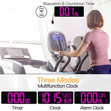 Load image into Gallery viewer, XREXS 17.2 Inch Large Digital Wall Clock with Remote Control, Purple_8511