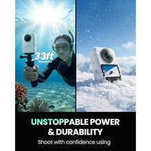 Load image into Gallery viewer, Xtra 360 Camera, 8K Panoramic Video, 1-Inch Sensor Equivalent, 100MP High Resolution, Waterproof Action Camera, 105GB Built-in Storage, Bullet Time, Broad Compatibility, Vlog, White_2169