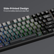 Load image into Gallery viewer, XVX PBT Keycaps - Side Printed Keycaps 60 65 75 100 Percent, Double Shot Shine Through Custom Key caps, Gradient Gray 136 Keys Set, OEM Profile, Minimalist Style for Cherry Gateron MX Switche Keyboard_7840