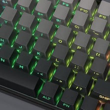 Load image into Gallery viewer, XVX PBT Keycaps - Side Printed Keycaps 60 65 75 100 Percent, Double Shot Shine Through Custom Key caps, Gradient Gray 136 Keys Set, OEM Profile, Minimalist Style for Cherry Gateron MX Switche Keyboard_7841