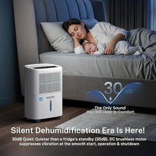 Load image into Gallery viewer, Yaufey 2025 Most Efficient Energy Star Dehumidifier for 2,000 Sq. Ft. Home, Basement and Large Room - Powerful, Quiet with Humidity Control, Timer, Drain Hose and Water Tank, White_3699