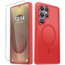 Load image into Gallery viewer, YENAPOON for Samsung Galaxy S25 Ultra Case, Matte Magnetic Cover, Red_1