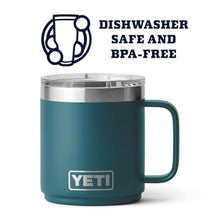 Load image into Gallery viewer, YETI Rambler 10 oz Stackable Mug, Vacuum Insulated, Stainless Steel with MagSlider Lid, Agave Teal, AgaveTeal_500
