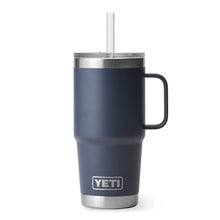 Load image into Gallery viewer, YETI Rambler 25 oz Tumbler with Handle and Straw Lid, Travel Mug Water Tumbler, Vacuum Insulated Cup with Handle, Stainless Steel, Navy_1