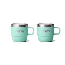 Load image into Gallery viewer, YETI Rambler 6 oz Stackable Mug, Stainless Steel, Vacuum Insulated Espresso/Coffee Mug, 2 Pack, Seafoam_1