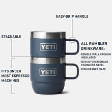 Load image into Gallery viewer, YETI Rambler 6 oz Stackable Mug, Stainless Steel, Vacuum Insulated Espresso/Coffee Mug, 2 Pack, Chartreuse_52