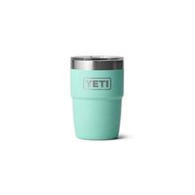 Load image into Gallery viewer, YETI Rambler 8 oz Insulated Coffee Mug with Lid - Stackable Double-Wall Vacuum Insulated Coffee Cup - DuraSip Ceramic Lining - Barista-Friendly Design - Stainless Steel - Dishwasher Safe, Seafoam_1