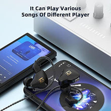 Load image into Gallery viewer, YINYOO KBEAR Flash 2M Long Cable High Res Balanced Sound in Ear Monitor Headphones, Musician Earbuds with 1BA1DD Hybrid in Ear Earphones, Wired Earbuds Auriculares con Cable for Singers Church, FlashMBlack_684