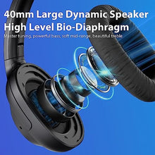 Load image into Gallery viewer, YMOO Bluetooth 5.2 Hybrid Active Noise Cancelling Headphones for Airplane Travel, Wired and Wireless ANC Headphones, 75H Playtime Over Ear Headphone, Bluetooth Headset with Mic for Adults Black_7