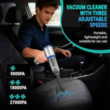 Load image into Gallery viewer, Yomile Mini Vacuum Cleaner, 2 in 1 27000PA Brushless Car Vacuum &250000RPM Air Duster 9000mAh Battery Air Blower Wireless Handheld Vacuum for Car,Office and Home, Purple_541